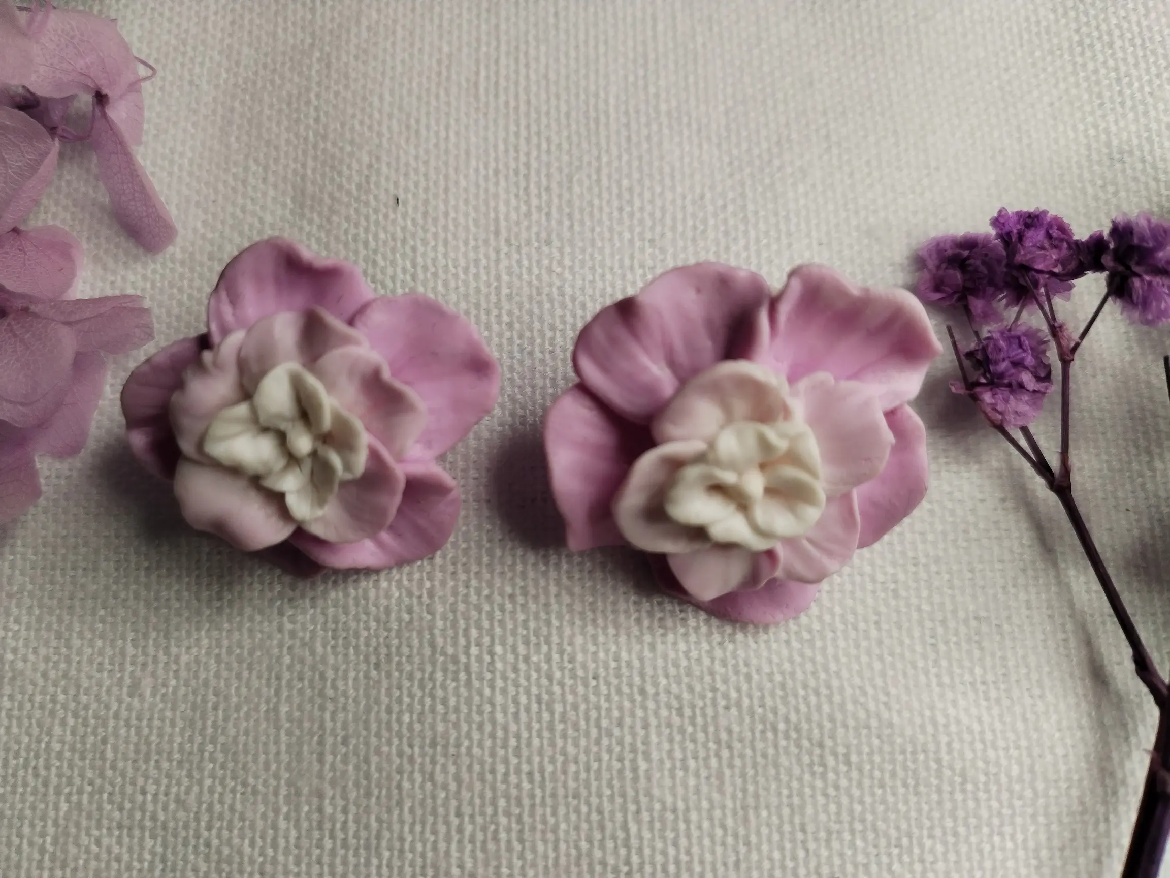 pink flower with white petals in the center